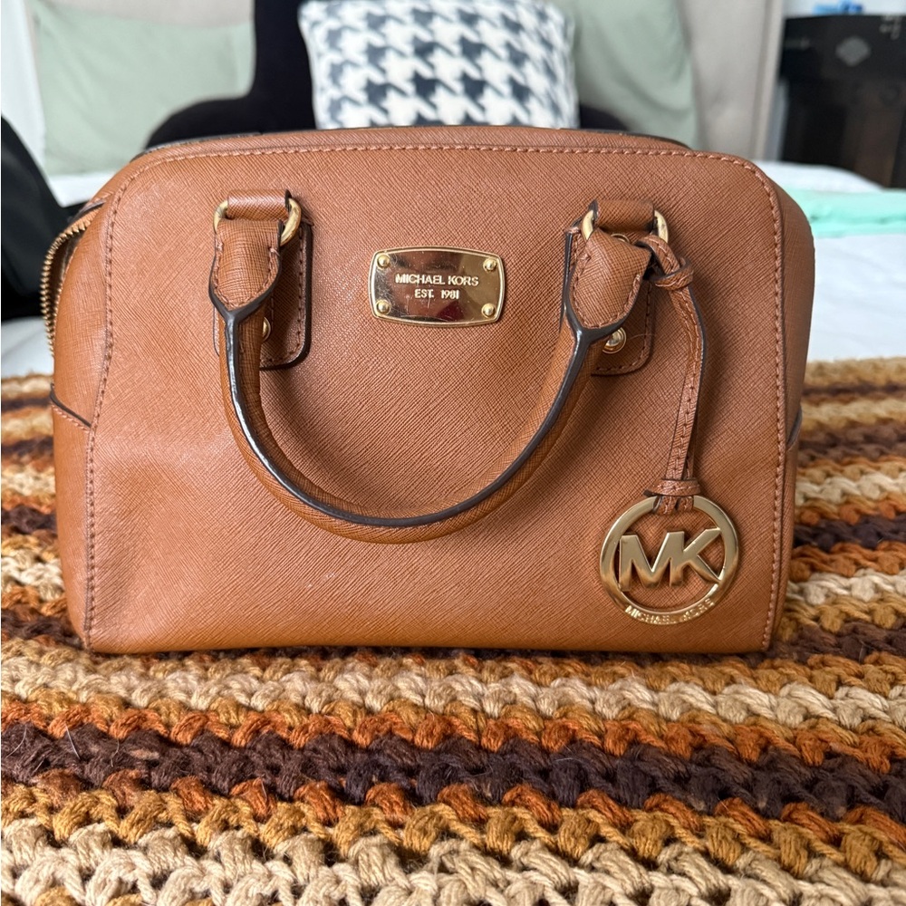 Michael Kors Brown Leather Satchel